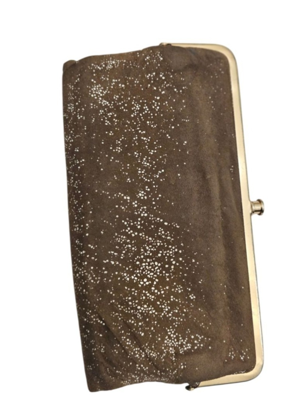 Hobo Brown and White Speckled Leather Wallet, One Size - Picture 4 of 16